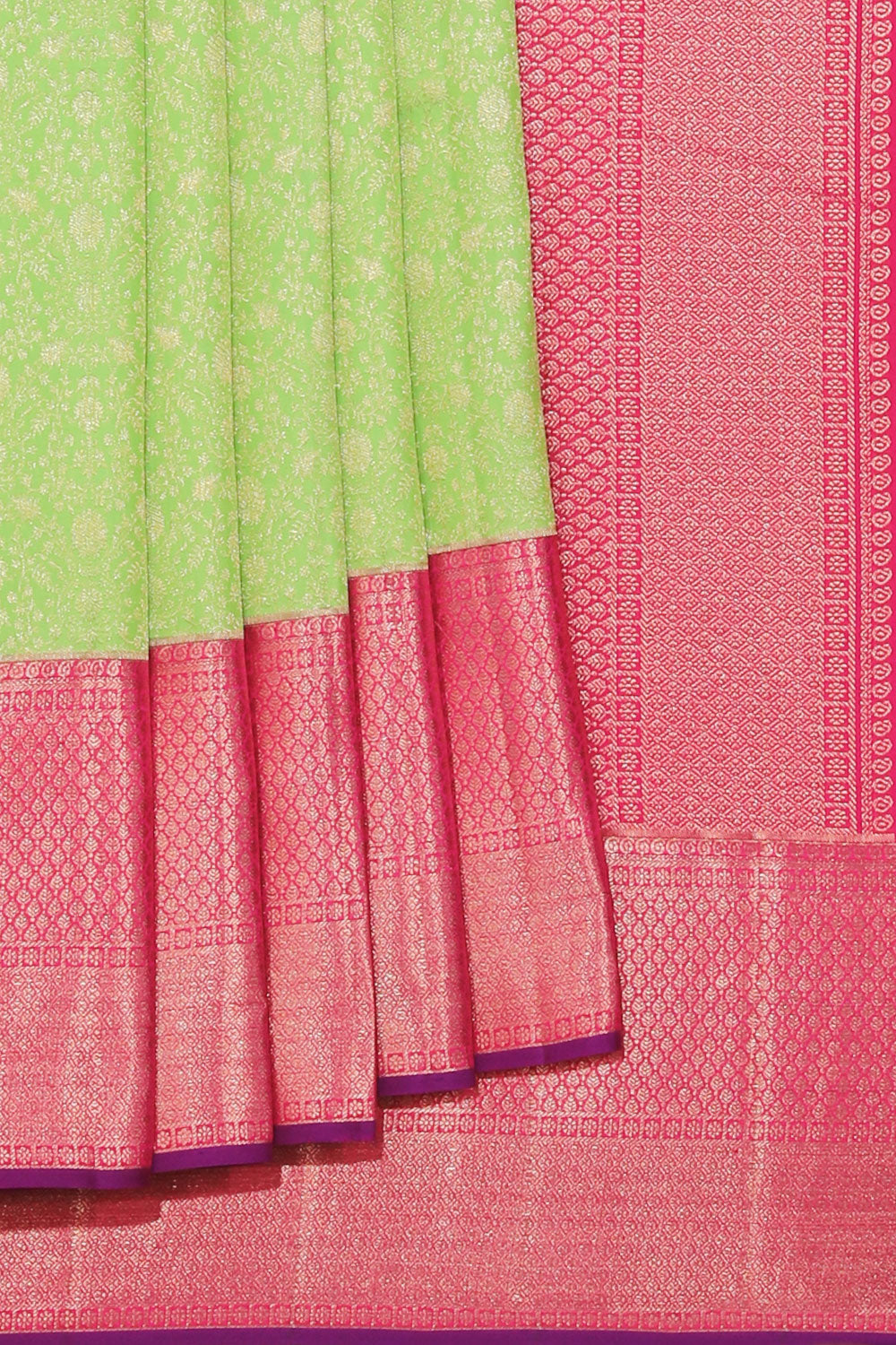 Image of Kanchipattu Green Saree